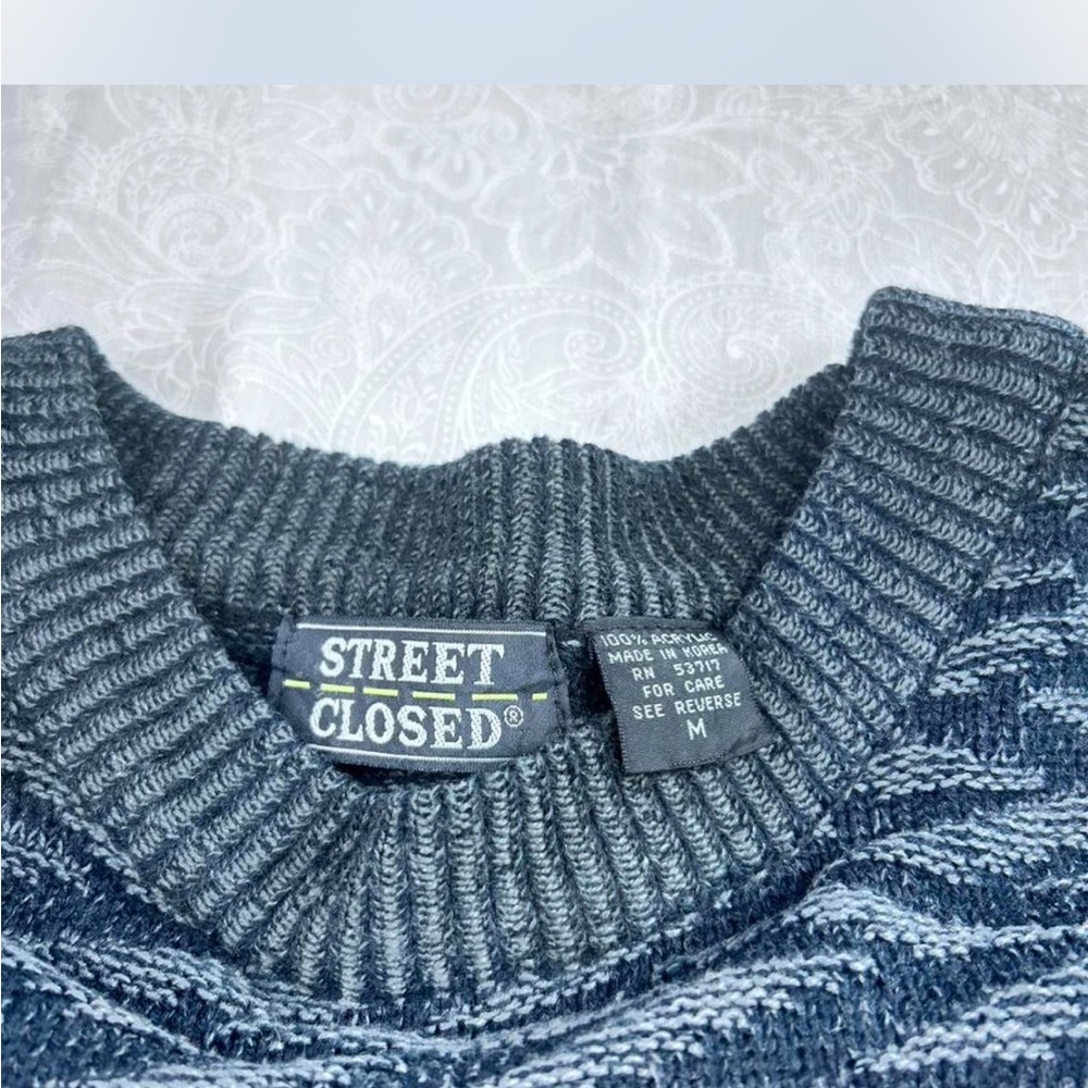 Men's dark gray Patterned Sweater - image 2